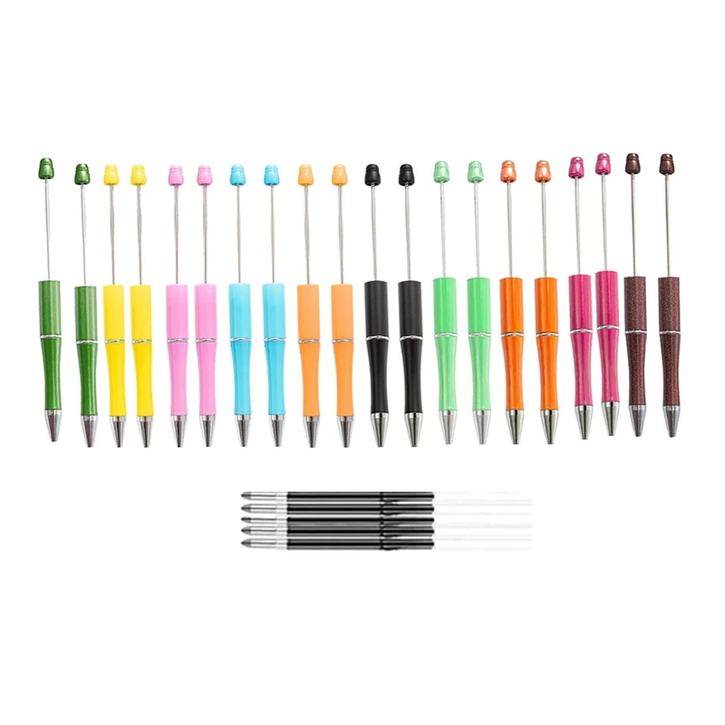 

20 шт. пластиковая шариковая ручка, ручка «сделай сам», шариковая ручка в ассортименте, рукоятка с дополнительным стержнем, шариковая ручка с запасным стержнем