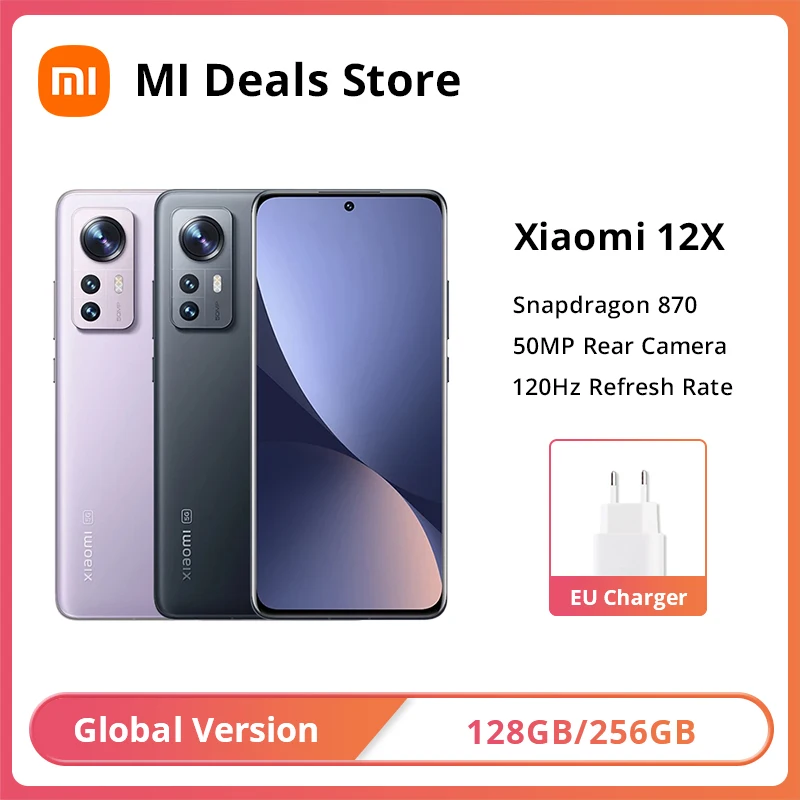 

Смартфон Xiaomi 12X, 8 ГБ, 128 ГБ/8 ГБ, 256 ГБ, NFC, Snapdragon 870, 120 Гц, 6,28 дюйма, FHD +, DotDisplay, камера 50 МП
