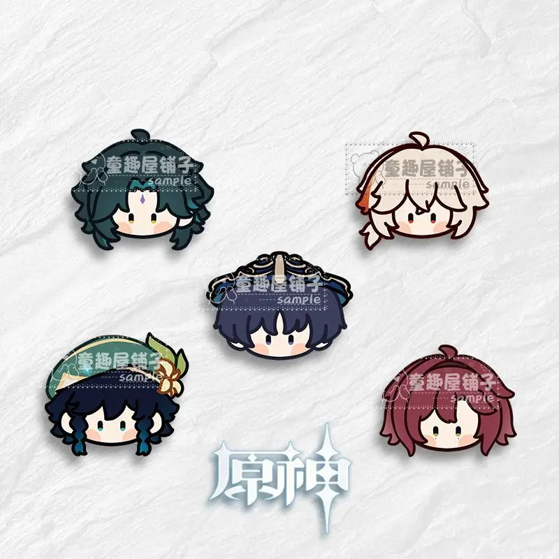 Genshin ударопрочные периферийные металлические броши значок эмблема Xiao Yae Miko HuTao