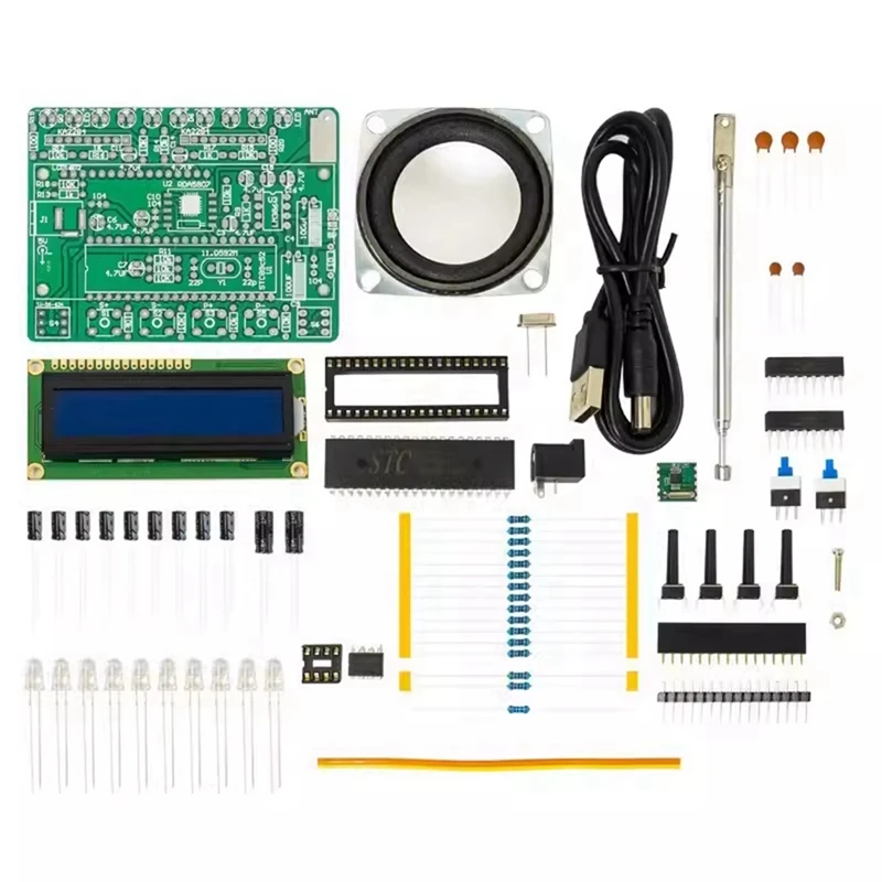 RDA5807 87 МГц-108 МГц FM-радио DIY набор FM электронные схемы светодиодный цифровой