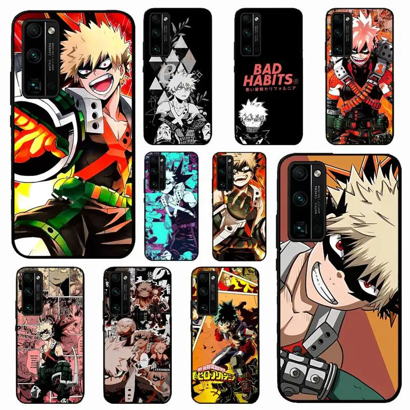 

Katsuki Bakugo Boku My Hero Academia Phone Case for Huawei Honor 10 i 8X C 5A 20 9 10 30 lite pro Voew 10 20 V30