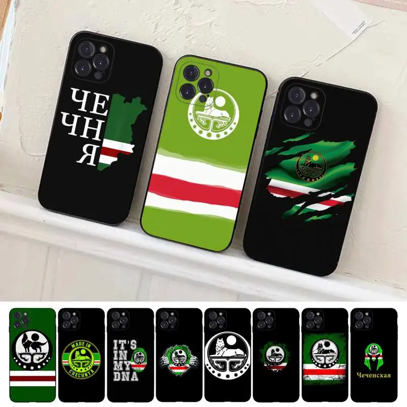 

Chechnya flag Phone Case For iPhone 14 11 12 13 Mini Pro XS Max Cover 6 7 8 Plus X XR SE 2020 Funda Shell