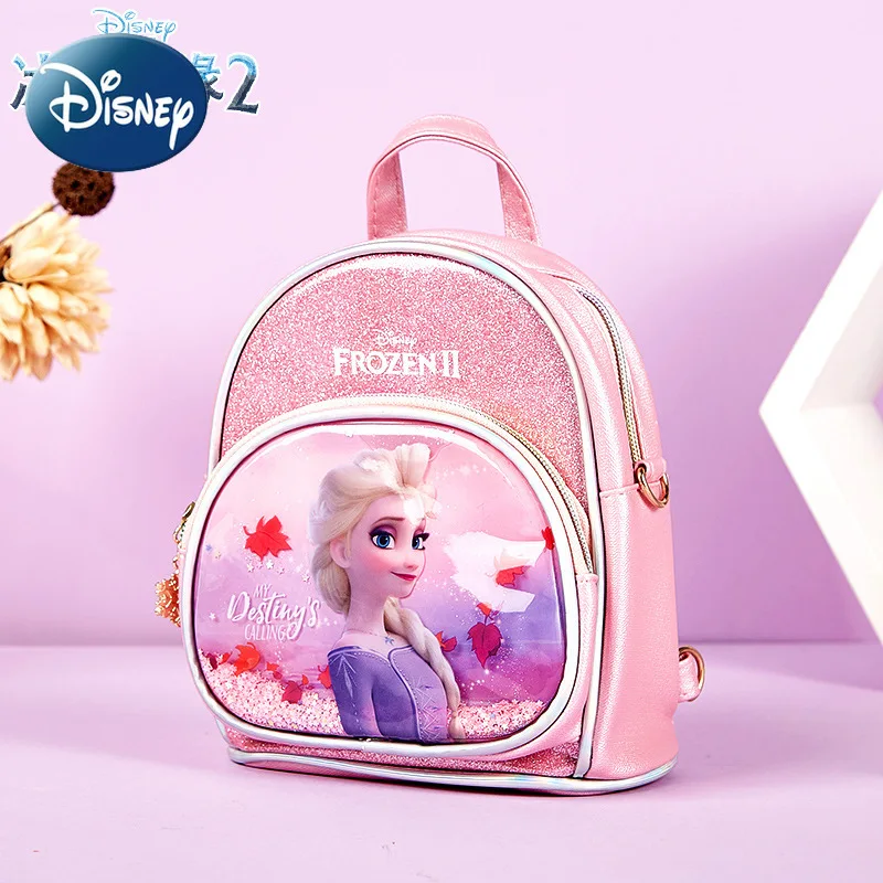 Disney Children's Backpack Class Bag for Girl Frozen School Bag Fashion Waterproof Cartoon Cute Portable