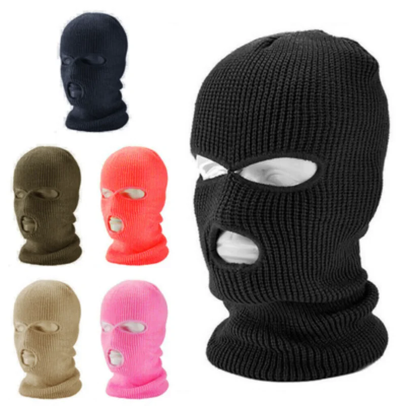 

2022 Winter Army Tactical Mask 3 Hole Full Face Mask Ski Mask Winter Cap Balaclava Motorbike Motorcycle Helmet Full Helmet