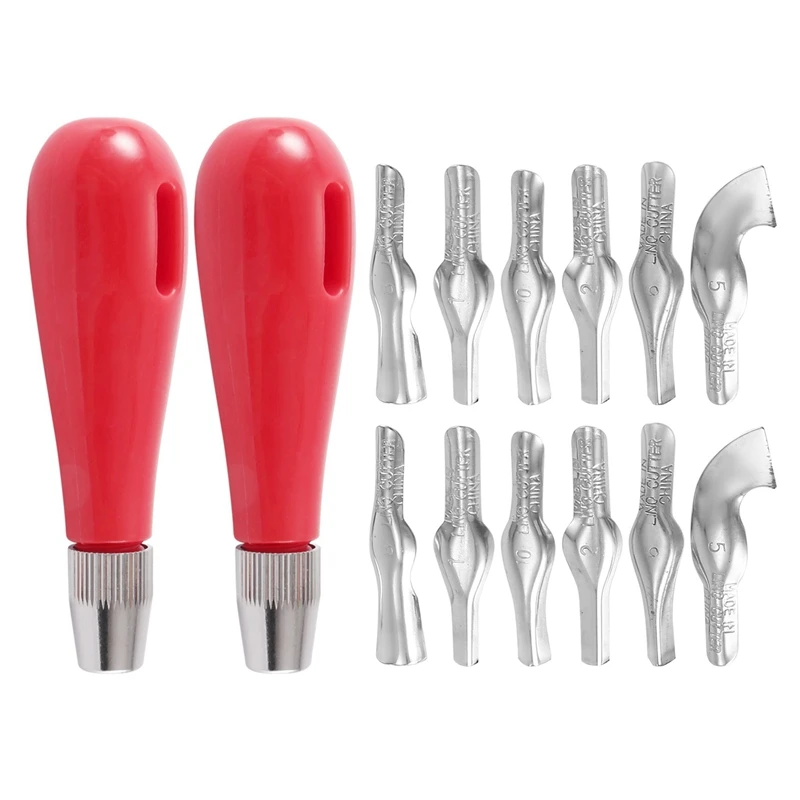 

Linoleum Cutter Set,4 Sets Craft Lino Cutters With 12 Assorted Blades For Lino Cutting And Crafting, Carvings, DIY Craft