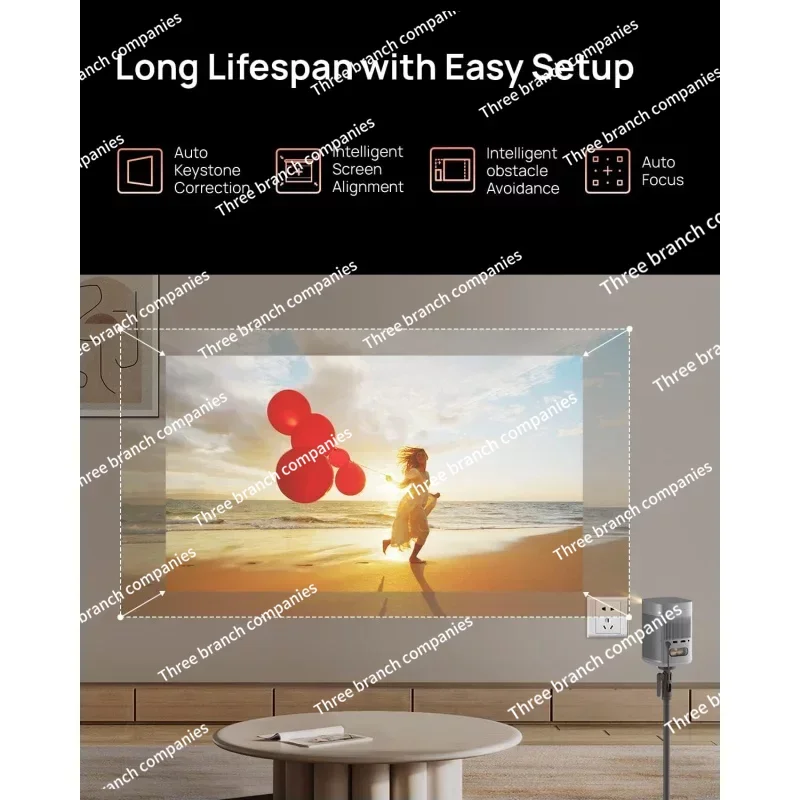 Портативный мини-проектор с Wi-Fi и Bluetooth 400 ISO Lumens проектор для фильмов Android TV 11 0 2X8W S