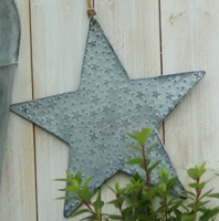 handcrafted farmhouse retro decor star pendant vintage metal hanging ornament