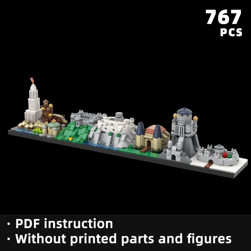 Игровой замок с изображением дракона кирпичи для сохранения сцены ледяных