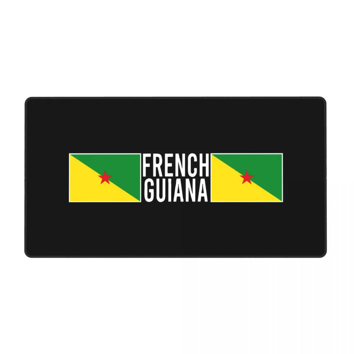 

French Guiana Flag Laptop Mouse Pad Keyboard Mouse Mat Franzosisch Guayana 80x30 Fabric Mousepad for Gamer