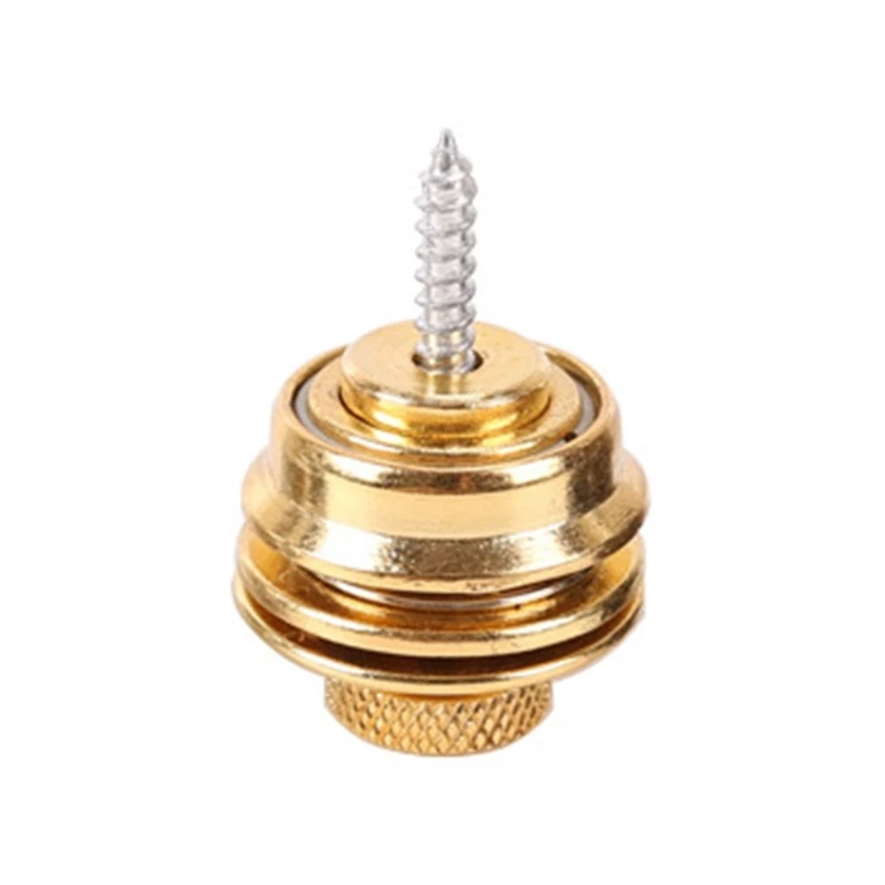 

Guitar Strap Locks Flat Round Security Straplock Button Dual Design Strap Retainer System Strap Locks Accessories