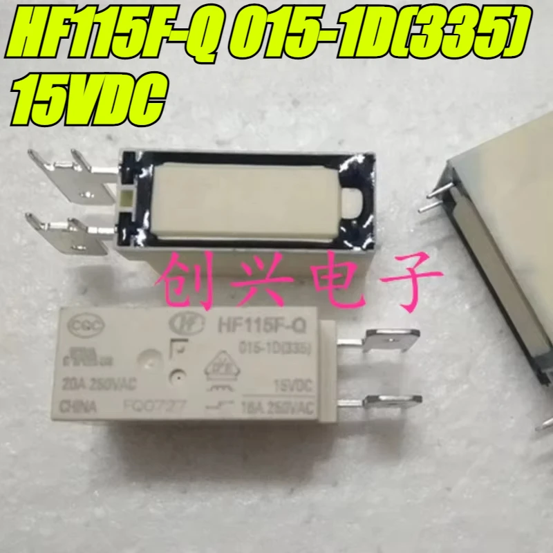 

(Совершенно новый оригинал) 1 шт./лот, 100% оригинальное реле: HF115F-Q 015-1D (335) 15 В постоянного тока, 4 контакта, ВЧ-реле