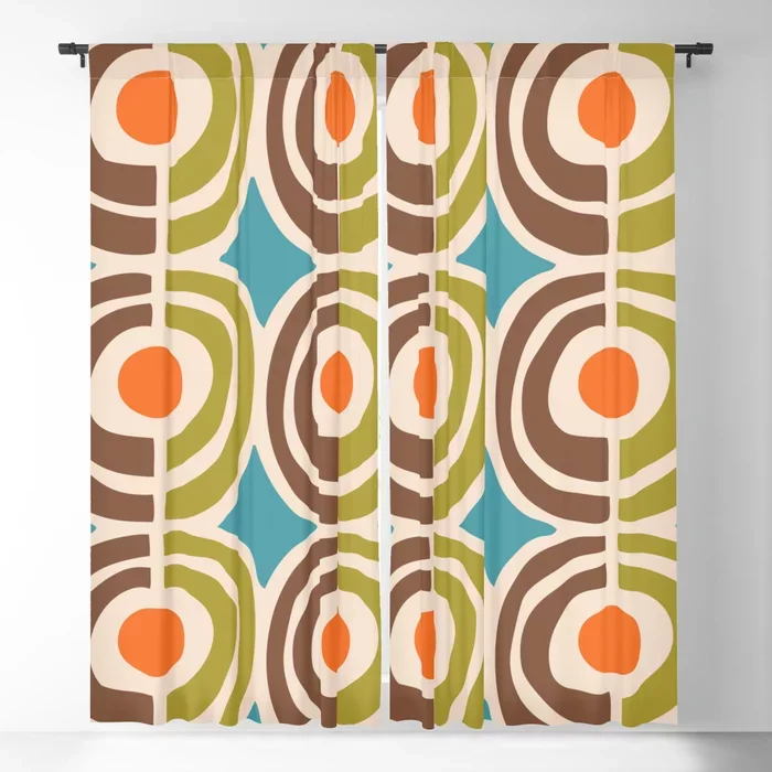 Modern Solar Flares Pattern Blackout Curtain 3D Print Window Curtains for Bedroom Living Room Decor Window Treatments