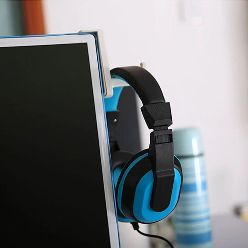 

Держатель для наушников, крепление для монитора ПК, крючок для клейкой ленты, держатель для дома, офиса, гарнитуры Innertnet, кафе, магазин, эконо...