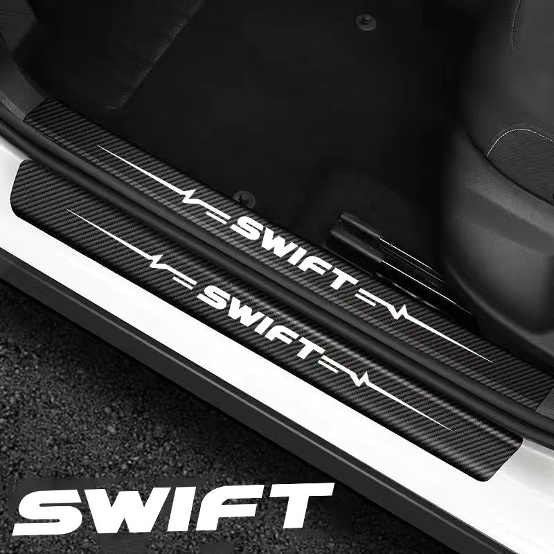 

4 шт., автомобильные виниловые наклейки из углеродного волокна