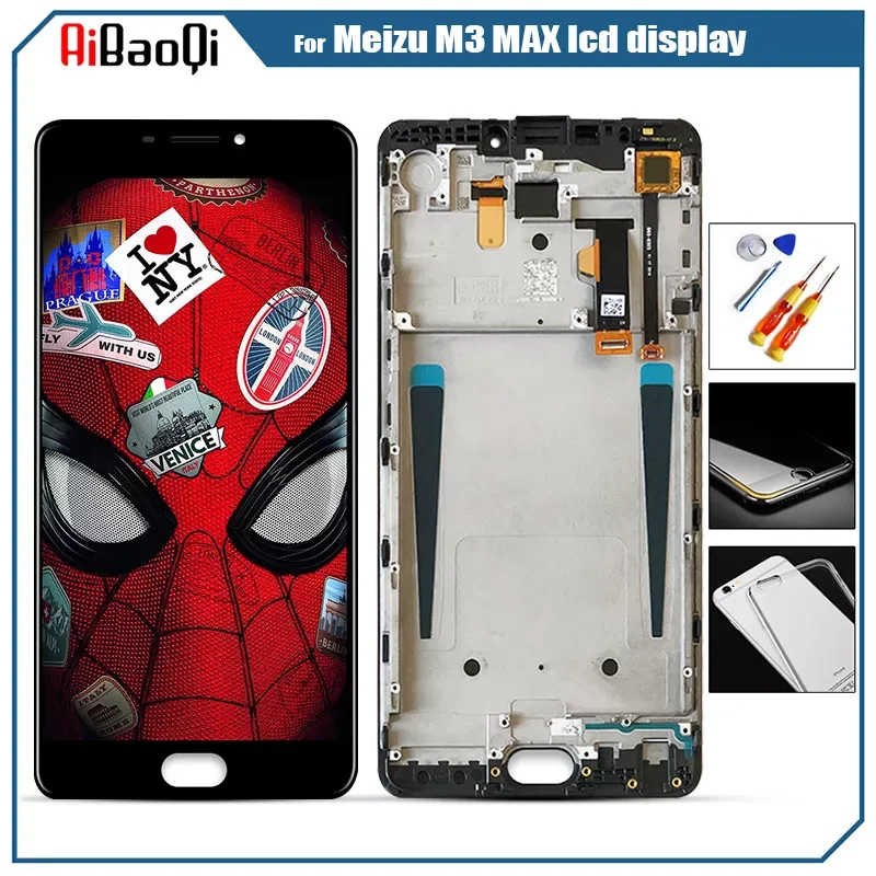 

2022New 6.0" for MEIZU M3 MAX LCD Display Touch Screen Digitizer Assembly LCD Display TouchScreen Repair Parts