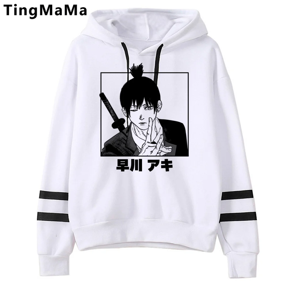 

chainsaw man hoodies women harajuku gothic anime graphic sweater women vintage tracksuit