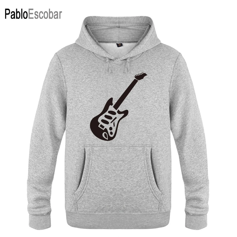 

Guitar Hero Slogan Hoodies Men Men's Pullover Fleece Hooded Sweatshirts