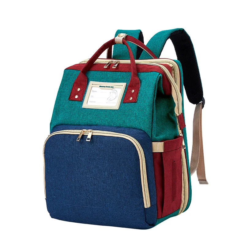

Usb Mommy Bag New Fashion Go Out Large Capacity Baby Crib Multifunctional Portable Mother and Baby Bag Backpack
