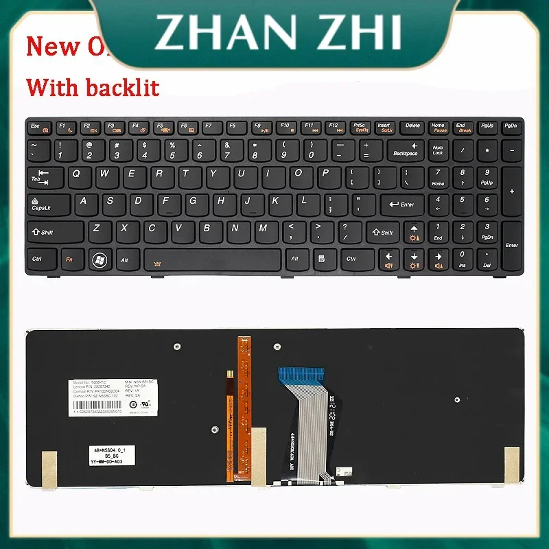 Новая оригинальная сменная клавиатура для ноутбука Lenovo Y580 y580nt y580a Y590 y590n