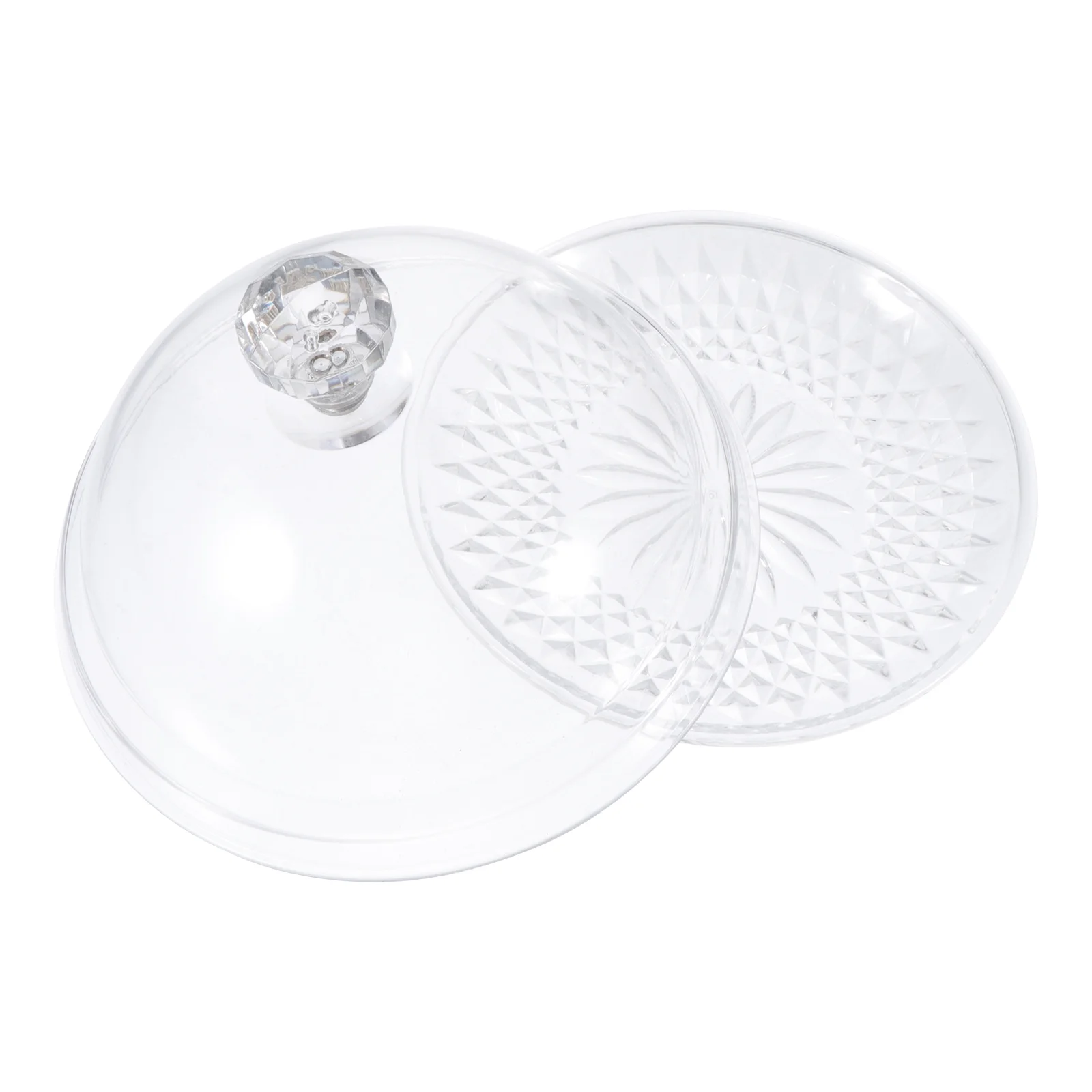 

1 set of Fruit Storage Dish Restaurant Snack Plate with Cover Dessert Holder