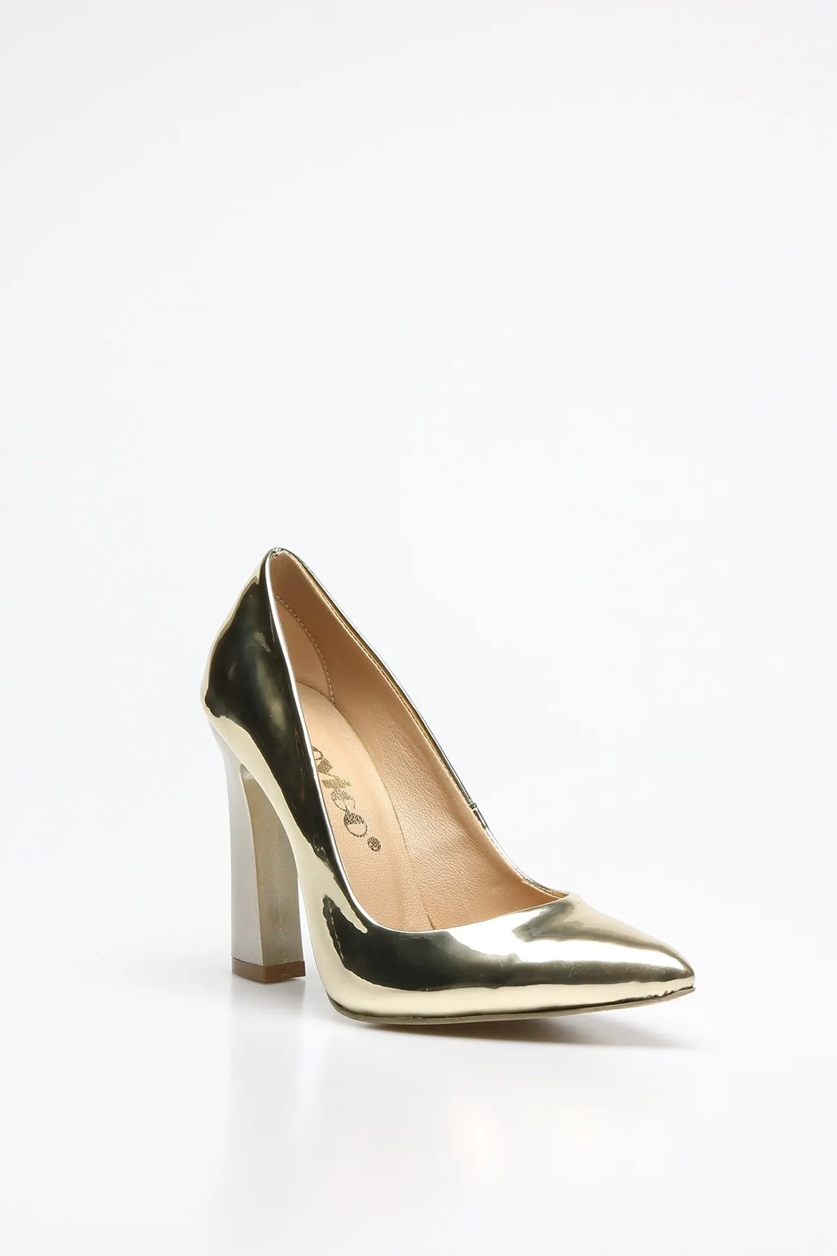 

Fashion Style Gold Mirror women's Stiletto Evening Dress Shoes