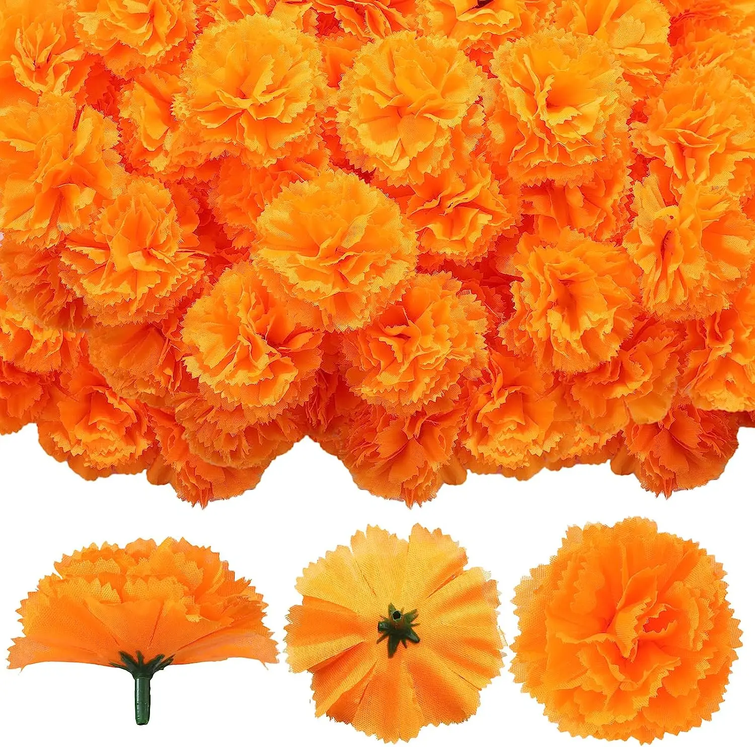 

Yannew искусственные цветы бархатцы шелк желтые 100 шт