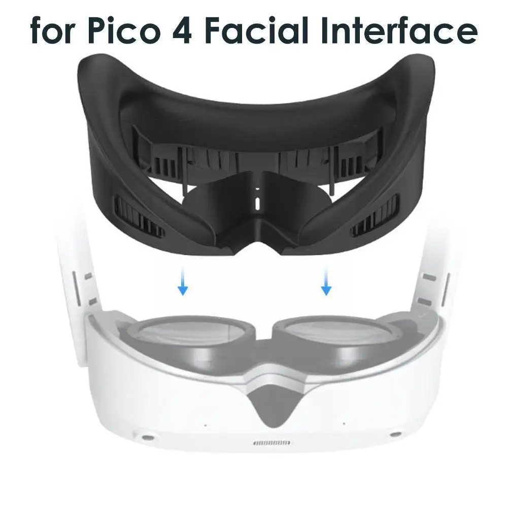 

For Pico 4 Facial Interface Mask Cover for Pico 4 VR Accessories Soft Foam Comfortable Leather Breathable Anti-Sweat Widen X8N0