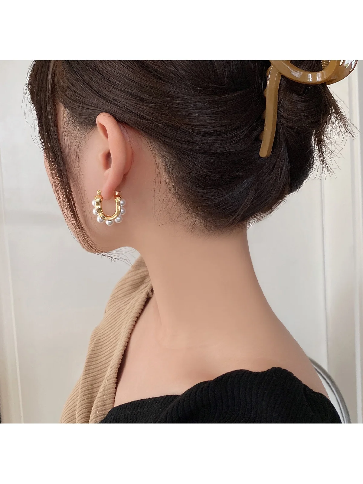 Жемчужные серьги 2024 новые популярные высококачественные в стиле барокко