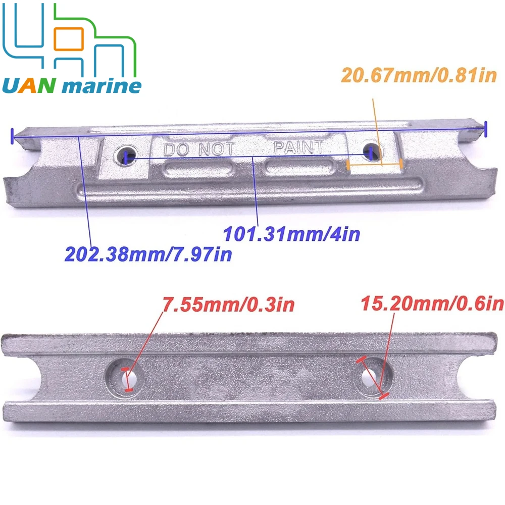 6H1-45251-00 6H1-45251-02 6H1-45251-03 6H1-WS452 99999-03935 Цинковый анод для подвесного двигателя Yamaha 40HP