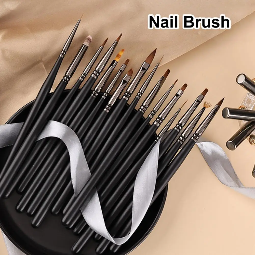 

Эластичная щетина, функциональная кисть для ухода за ногтями PBT, ручка для ногтей гладкая на ощупь для женщин