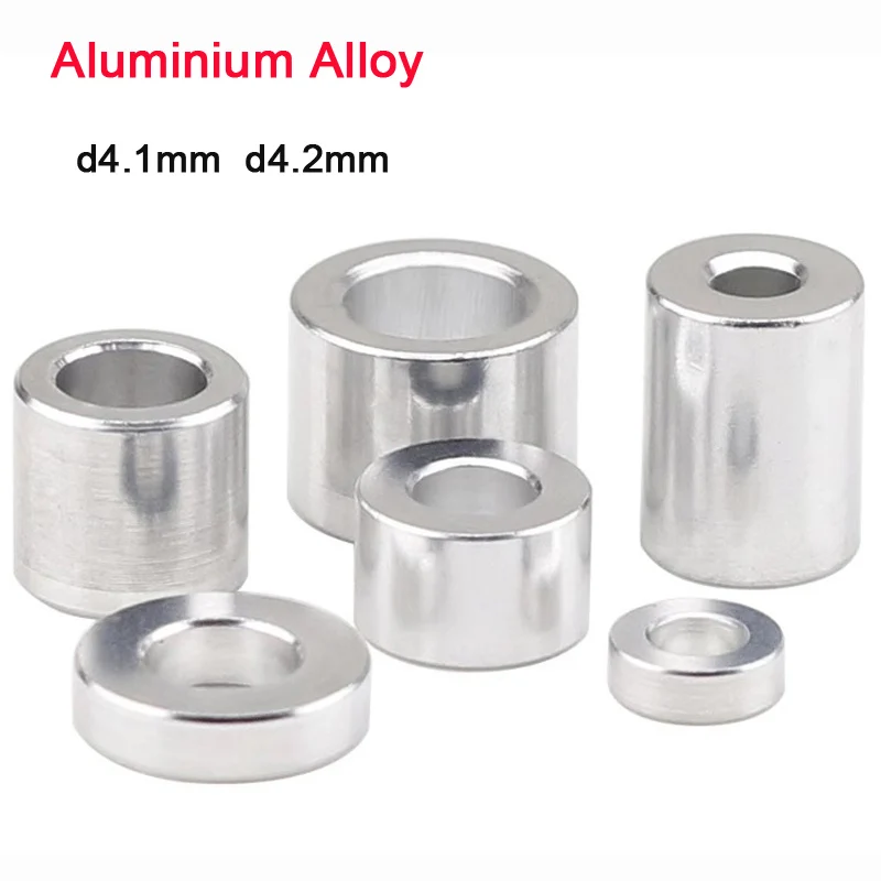 

10pcs/lot Aluminum Alloy Bushing Gasket Flat Washer Gasket CNC Sleeve No Thread Standoffs Spacer M4*1.5/2/2.5/3/4/5/6 to 30mm
