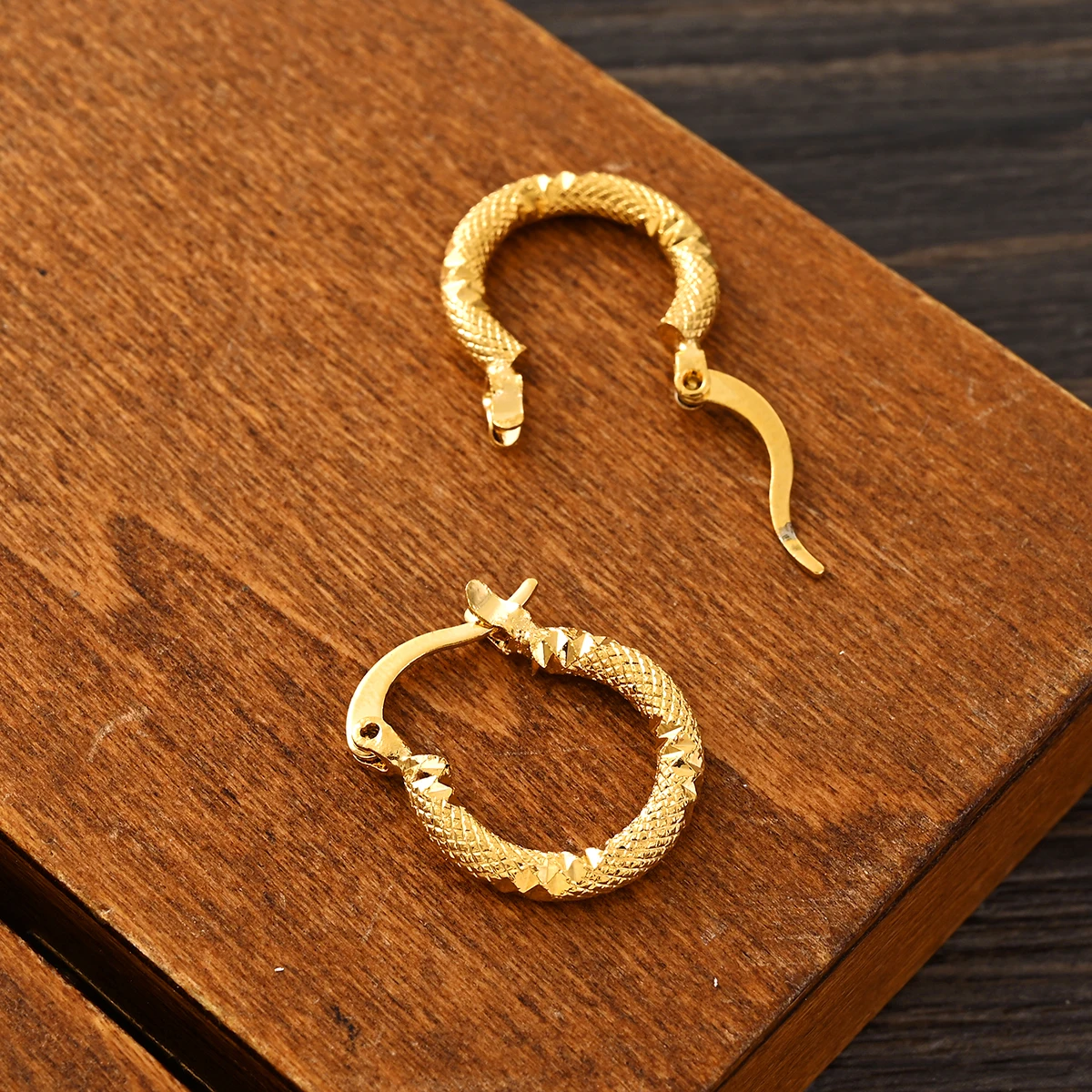 Серьги-кольца круглые в африканском стиле для детей и женщин