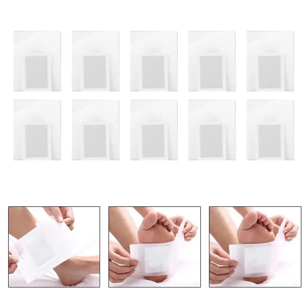 

10 Pieces of Foot Pads Foot Plaster Adhesive Film Natural Ingredients