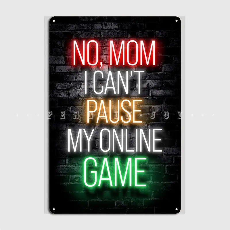 

Gaming Gamer Quotes Quote Metal Plaque Poster Cinema Living Room Garage Club Personalized Plaques Tin Sign Poster