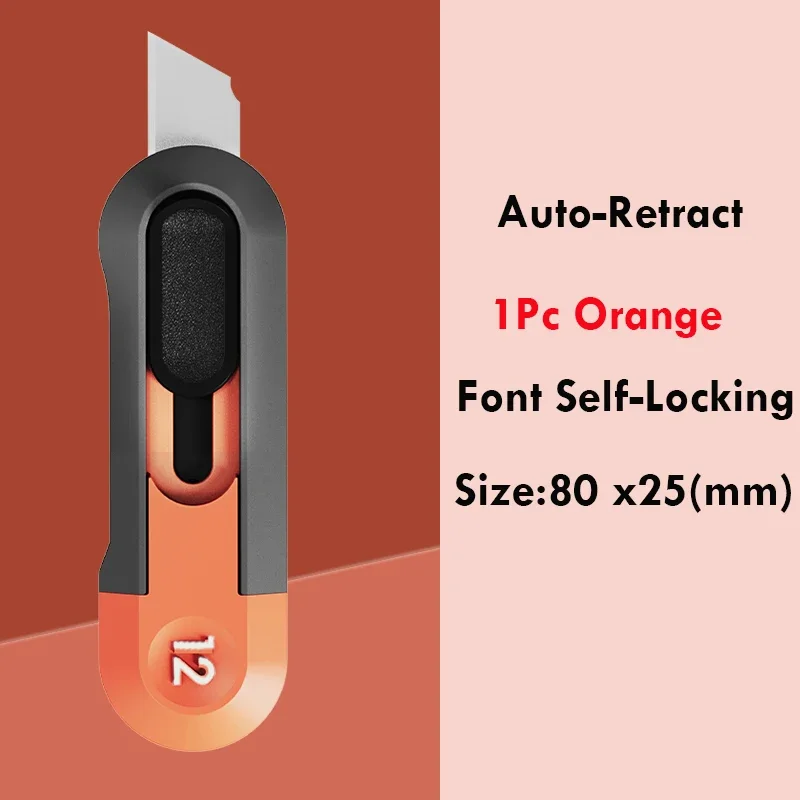 

Мини-нож Deli Home с автоматическим выдвижением лезвия, самоблокирующийся, с магнитным креплением, для вскрытия коробок