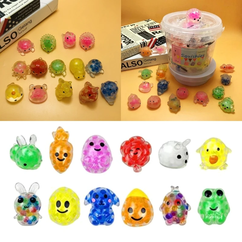 

Hand Squeezable Toy Animal Stress Relief Toy Balls Party Props Goodie Bag Filler