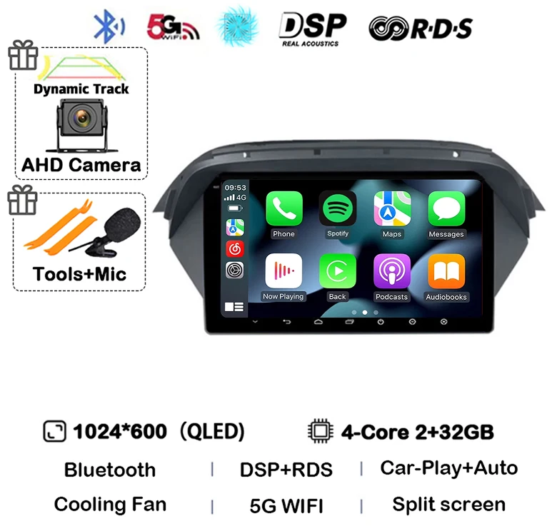 Android 13 Carplay авто для Honda Acura MDX 2007 2008 2009 2010 2011 2012 2013 мультимедийный автомобильный радиоплеер видео WIFI + 4G GPS DSP