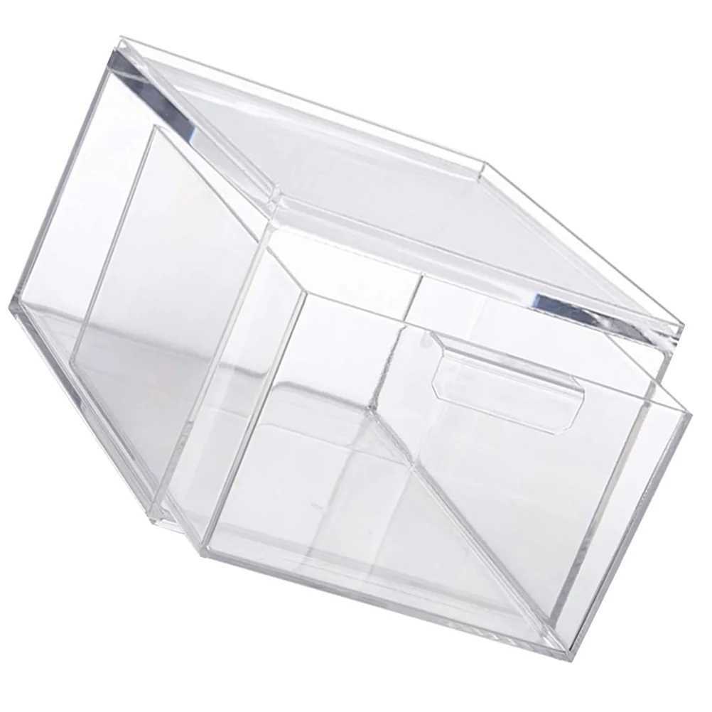 

Stackable Storage Box Clear Containers Organizing Drawers Organizer Can Fridge Sliding Bins Desk