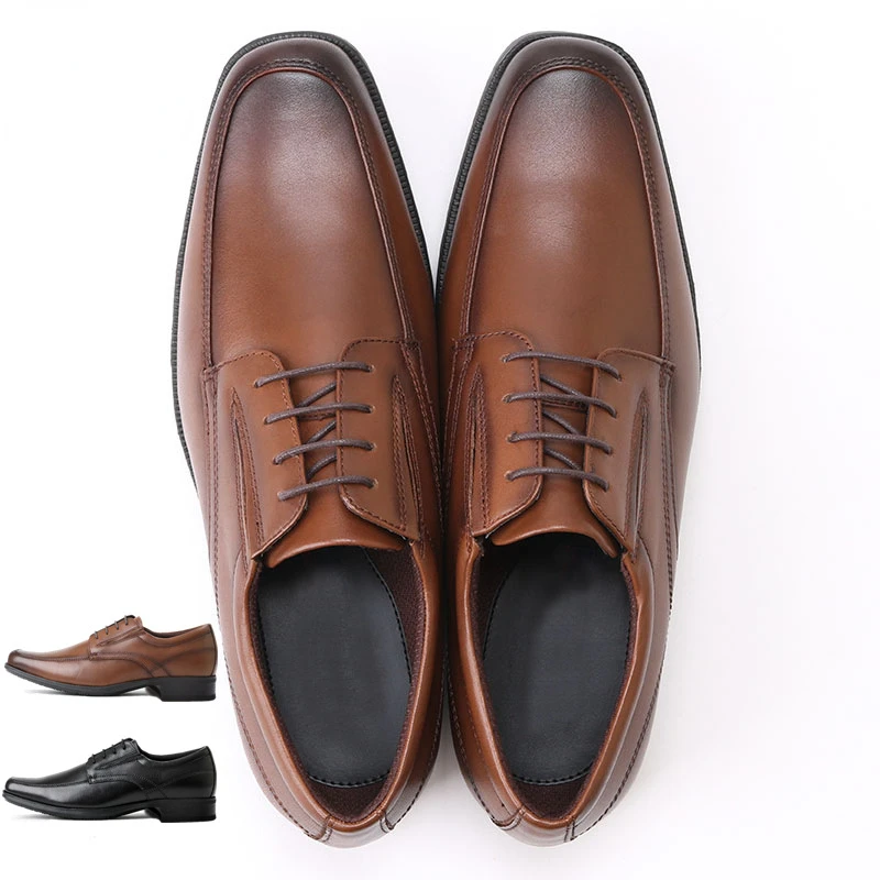 

Men's small square head casual leather shoes Leather men
