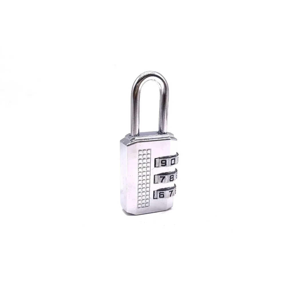 Mini Alloy Padlock 3/4 Digit Dial Combination Password Code Number Lock Safety Travel Security for Luggage Suitcase Drawer