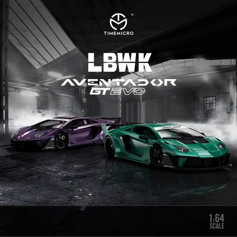 Модель автомобиля из сплава TIME MICRO 1:64 LP700 GTEVO LBWK для коллекции и демонстрации