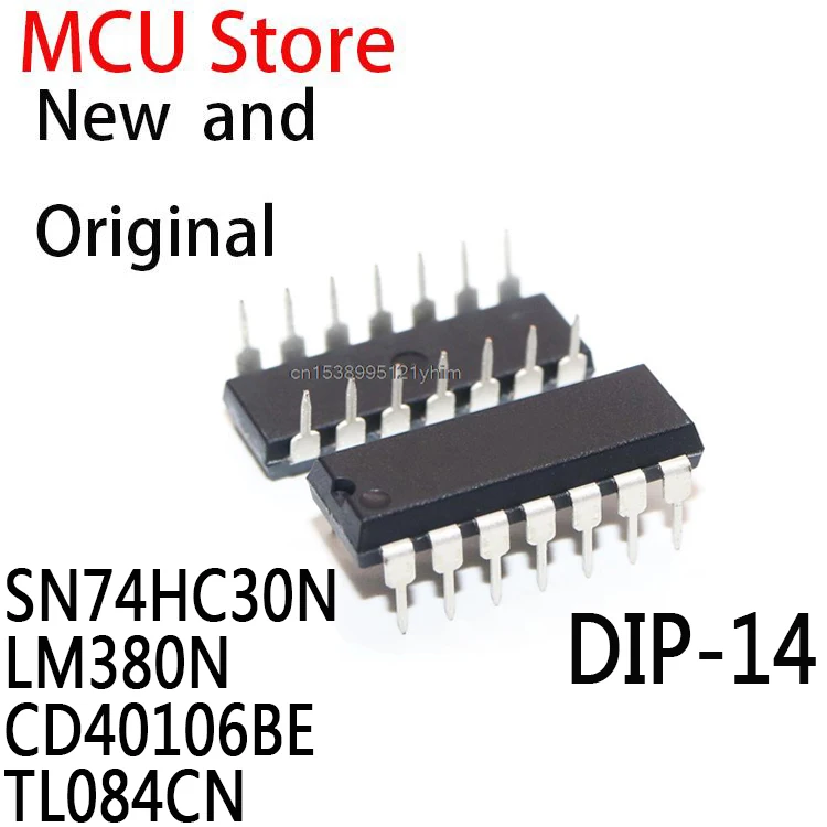 10 шт. DIP14 HD74HC30P DIP-14 74HC30 DIP 74HC30N LM380 380N CD40106 40106BE TL084 084CN IC SN74HC30N LM380N CD40106BE TL084CN