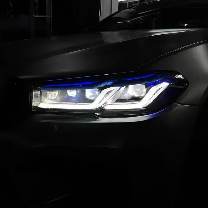 Для BMW 5 передняя фара G30 G38 2018-2022 обновление до F90 M5 лазерные фары и головная в