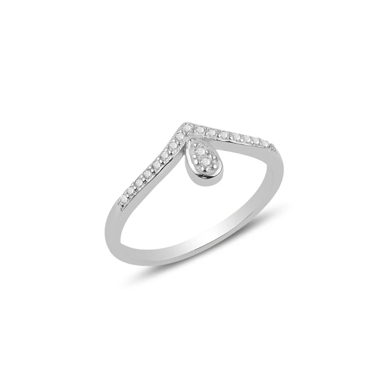 

Серебряное 925 пробы кольцо из циркония