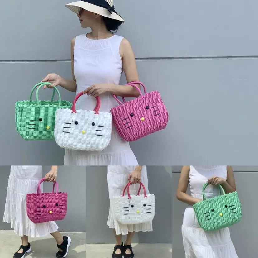 Корзина для покупок ручной работы домашняя корзина овощей плетеная милая