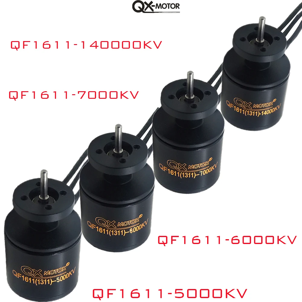 QX-Motor QF1611 бесщеточный двигатель 5000kv 6000kv 7000kv 14000kv 6-лопастный воздуховод для радиоуправляемых самолетов модельные детали