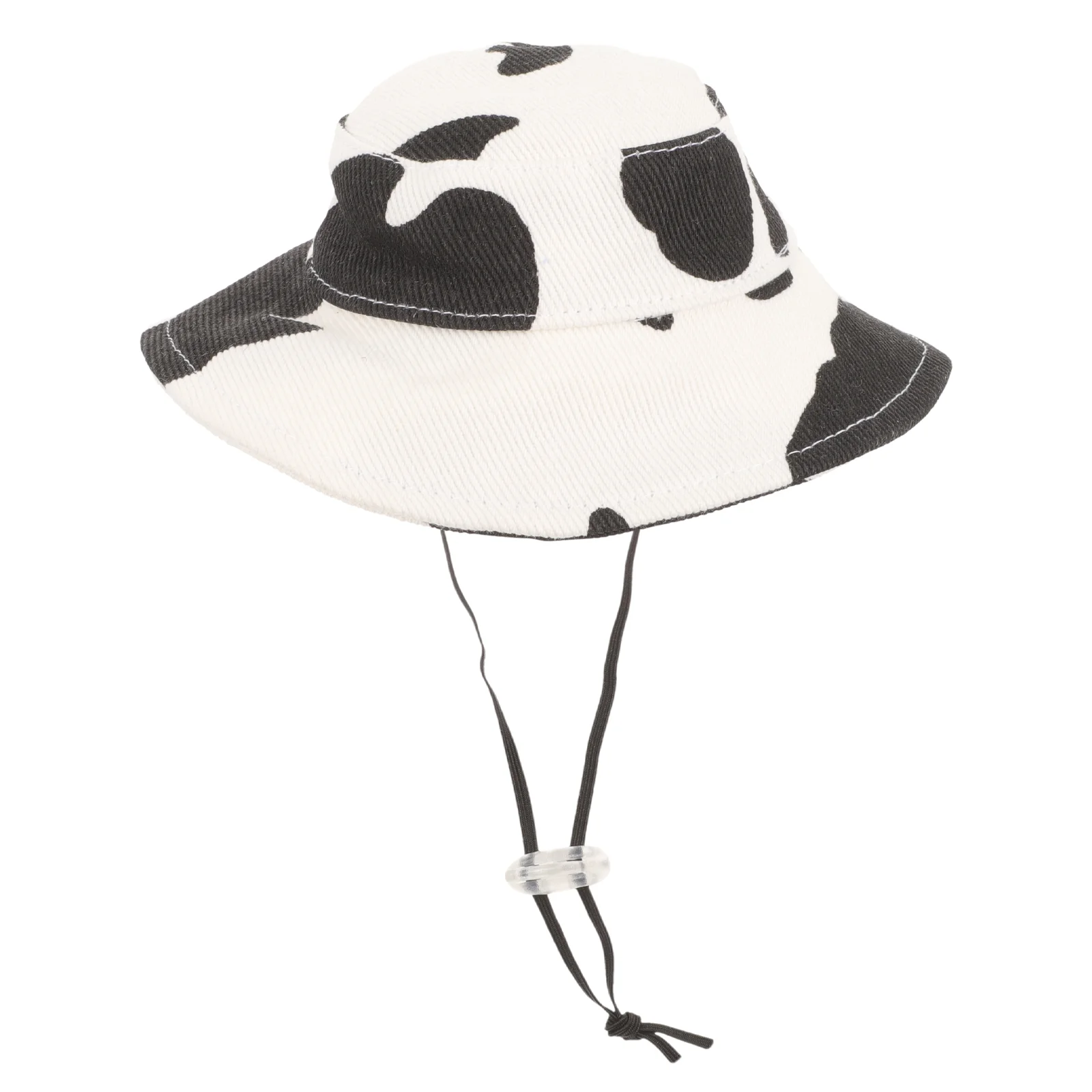 

Cotton Dog Hat Delicate Pet Hat Cow Pattern Puppy Adjustable Hat Kitten Cosplay Hat