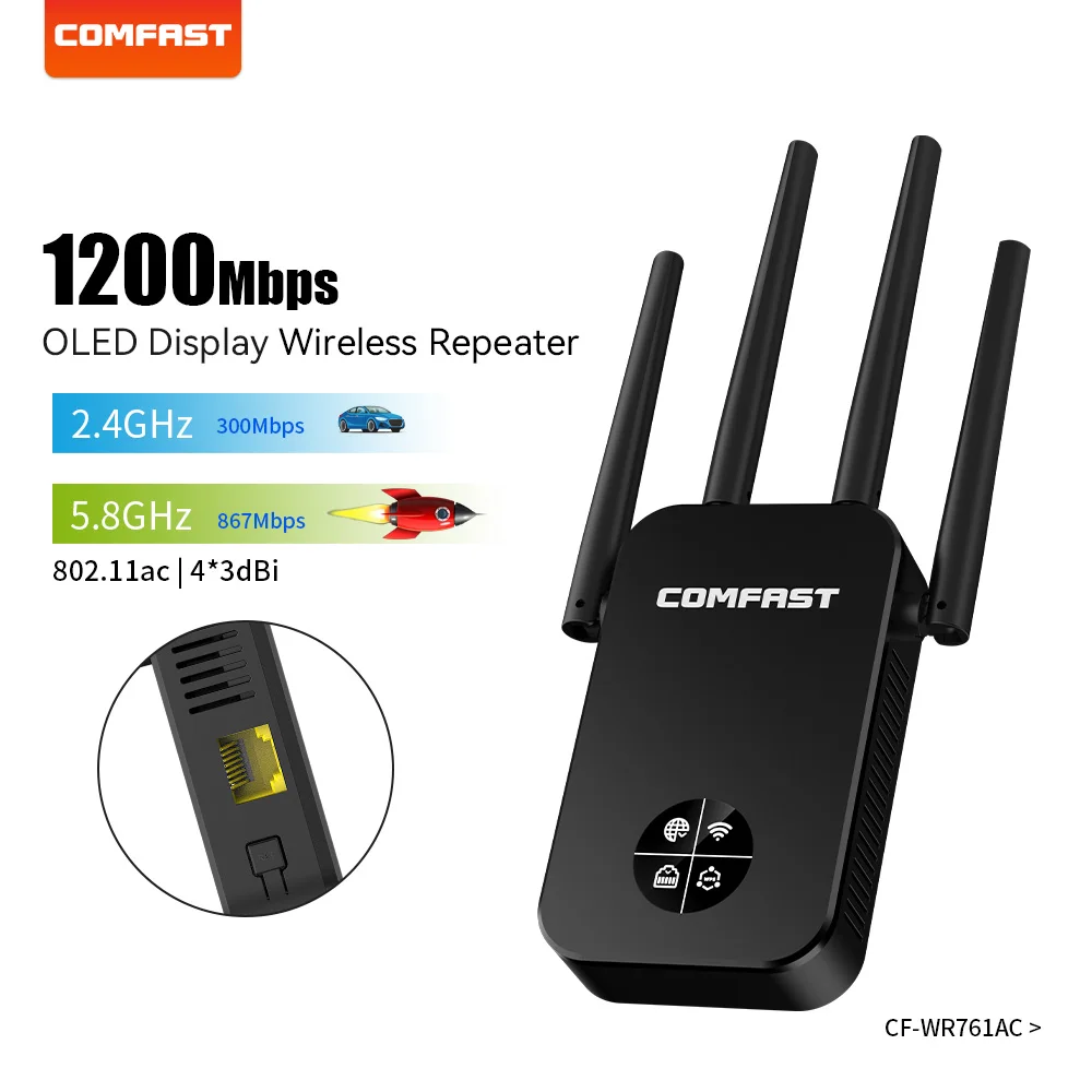 

Усилитель сигнала Wi-fi, 5 ГГц, 1200 Мбит/с