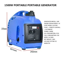 1 5kw portable electric vehicle generator 148f motor 48v 60v 72v silent generator 0 25l oil consumption