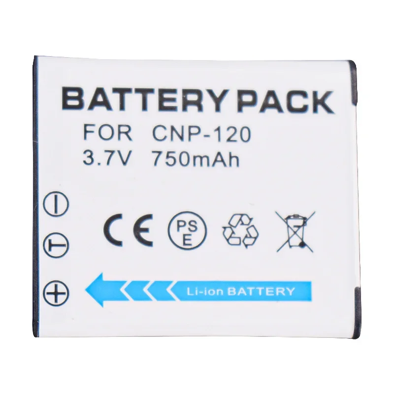 750mAH 3.7V CNP-120 Battery for Casio CNP120 Camera Z790 S300 TZ20 S200 Z680 Z690
